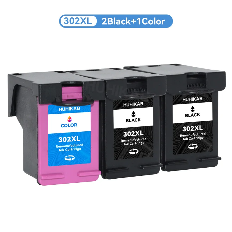 2 Pretas E 1 A Cores Hp 302 Para Hp Deskjet 2130 2135 1110 3630 3632 Officejet 3830 4520 Pr