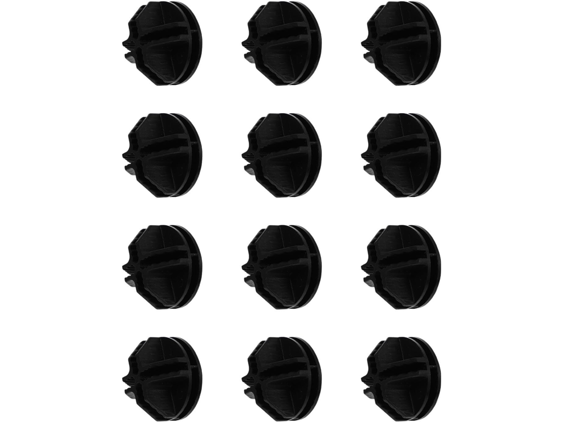 Kichouse 12 Peças Conectores De Plástico Preto Para Gaiola Animais Estimação, Fixadores De Armário, Fivelas De Emenda