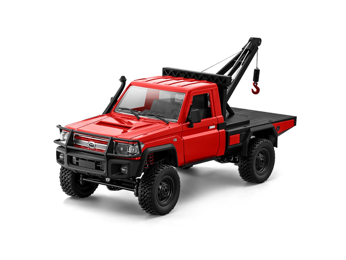 Carro Rc Mn82t 1/12 2.4g 4wd Vermelho para Toyota Lc79 Rock Crawler Rtr com Luz Led, Modelo de Camião Off road para Escalada, Brinquedo MDUG