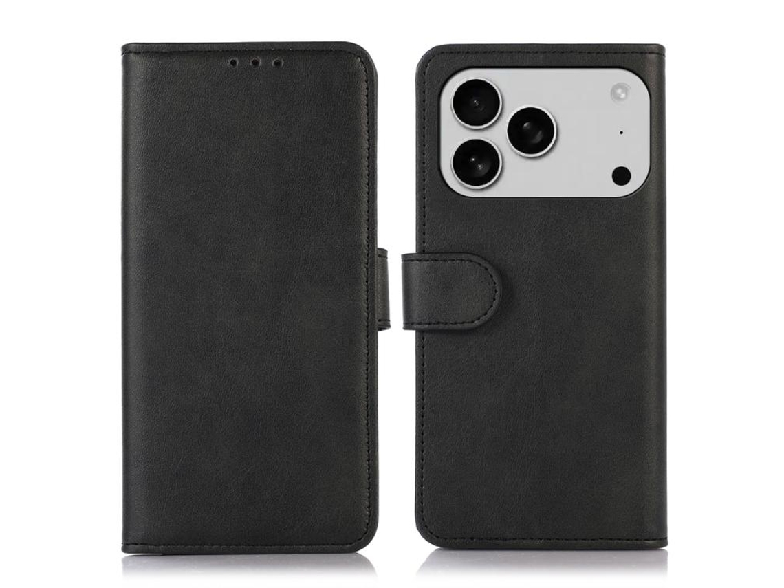 Capa Para Iphone 17 Pro Em Couro Com Textura De Vaca