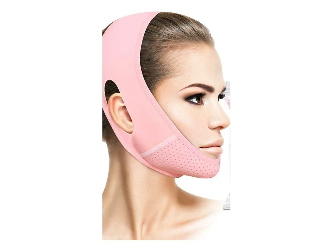 Máscara Facial Emagrecedora, Tecidos Respiráveis Para Eliminar Queixo Duplo, Comprimento Ajustável Para Máscara Em V (1 Peça)
