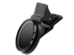 Lente Polarizada Cpl De 37 Mm Para Câmera De Celular Com Filtro De Encaixe. Aquaforge