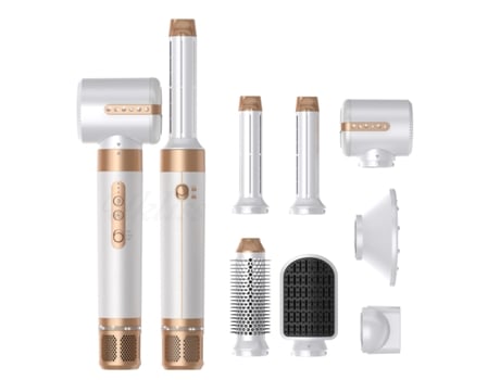 Secador de Cabelo SIURN Modelador de Ar 7 em 1 Ouro