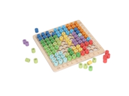 Primerox placa de Multiplicação de Madeira 3 em 1 Brinquedo Educativo de Aprendizagem Matemática para Crianças