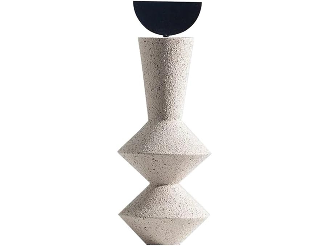 Estátua Geométrica Abstrata Em Arenito, Ornamento Artístico Para Entrada, Sala De Estar, Móvel De Tv Gokoco