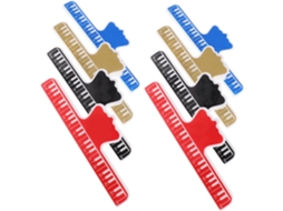 Conjunto de 8 alfinetes de partituras para piano Homoyoyo, multicolorido vermelho, preto, azul, dourado, 2 unidades de