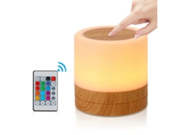 Luminária De Mesa Portátil Bluetooth Alimentada Por Bateria, Luz Noturna Rgb Ajustável Sem Fio, Com Controle Remoto.