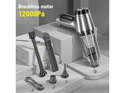 Aspirador De Pó Sem Fio Para Carro 12000pa, Motor Sem Escova, Aspirador De Pó Portátil, Grande, Seco E Úmido, Limpeza De Carro E Aquaforge
