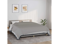 Vidaxl Manta Pesada 11 Kg 220x260 Cm Tecido Cinzento