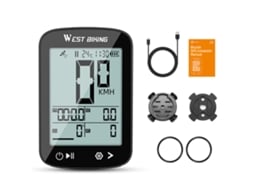 Computador De Bicicleta Sem Fio Com Tela Lcd 2.4 Polegadas Recarregável Waterproof Gps Ipx7