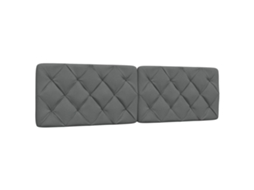 Vidaxl Almofadão De Cabeceira 180 Cm Tecido Cinzento-escuro