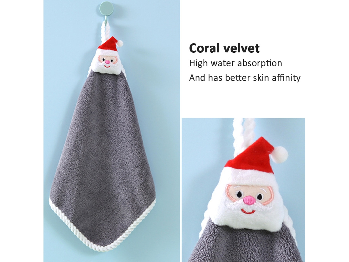 Toalha de Cozinha de Inverno para Pendurar, Pacote com 2 Peças de Natal Macias e Decorativas para Banheiro, Forno e Lavatório AQUAFORGE