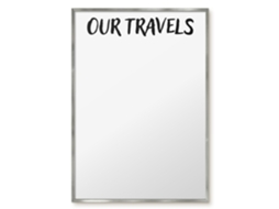 Magnetic Board Our Travels For The Living Room Espelharte (70x100 Cm)