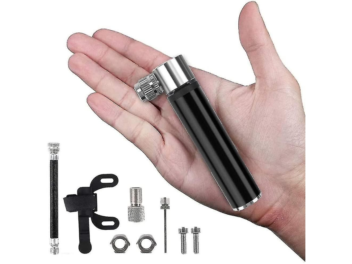 Bomba De Ar Portátil Para Bicicleta, Até 120 Psi, Compacta E Prática