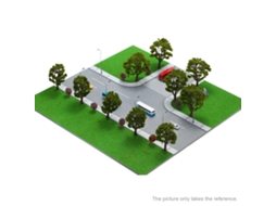Business modelo de Árvore 4.7 Polegadas para Layout Ferroviário, Paisagem, Diorama em Escala 1:75