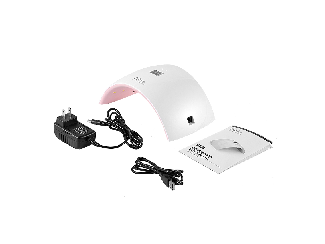 Lâmpada de secagem LED UV de 24 W para esmaltes em gel, cura rápida, máquina de manicure.