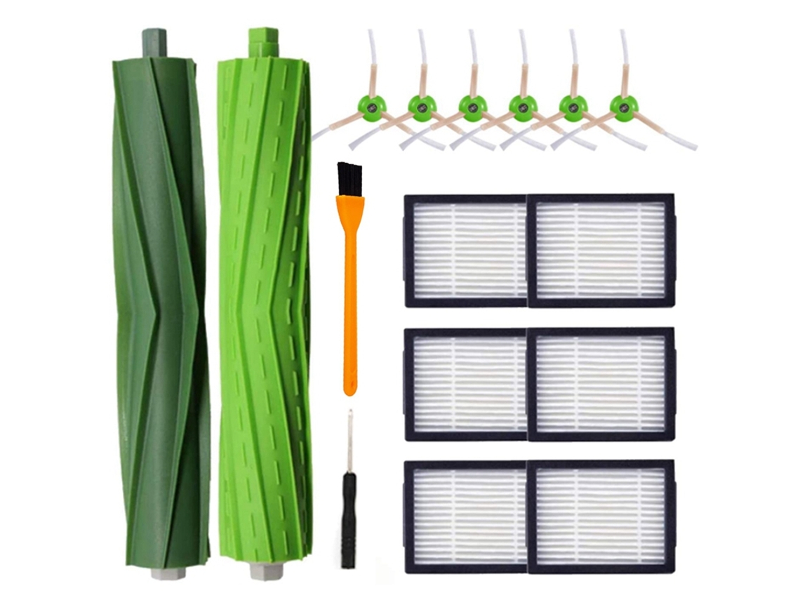 Peças de reposição para irobot roomba i7 e5 e6 e7 i7/i7 plus acessórios aspirador rolo escova, escova lateral, filtro