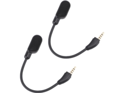 Gedourain 2 Unidades De Microfone Com Cancelamento Ruído Para Fones Ouvido Gamer Fio Cloud Iii, Microfone Destacável