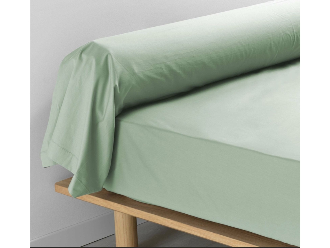 Funda De Almohada Percal Color Salvia 85 X 185 Cm