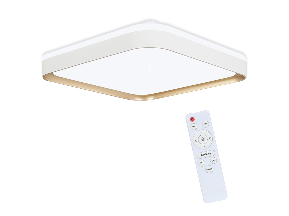 Led Luz de Teto Regulável Lâmpada Do Quarto com Controle Remoto 30 Cm Moderna Cozinha Lâmpada 32 W Quadrado Sala Estar Branco NETTLIFE