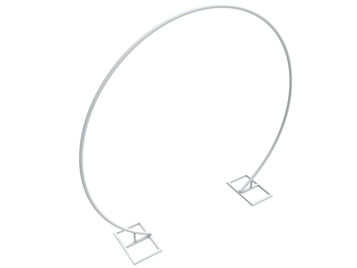 Arco De Casamento, Estrutura Metálica, Grande Tamanho ,branco,m (82.7x80 Polegadas) Oem (89.8x84.3 Polegadas)
