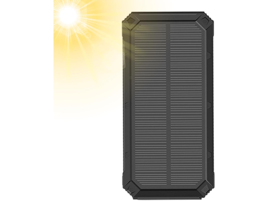 Lanterna Led Com Bateria Solar De 10000mah