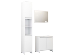 Bathroom Furniture Set, Bathroom Furniture Sets Vidaxl Branco Madeira Processada (n/a)