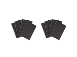 Gisoanudt Lote De 10 Cadernetas De Notas Em Espiral - Formato A5 - Noir - Carnet De Croquis Non Réglementé -