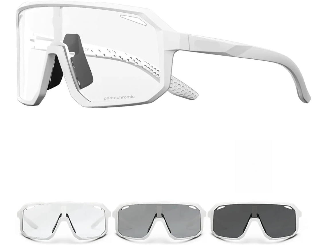 Óculos Ciclismo Fotocromáticos Lunette Velo Homme Proteção UV400 Resistente S/MARCA