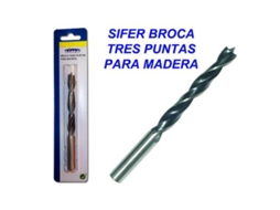 Sifer broca tres puntas para madera 10