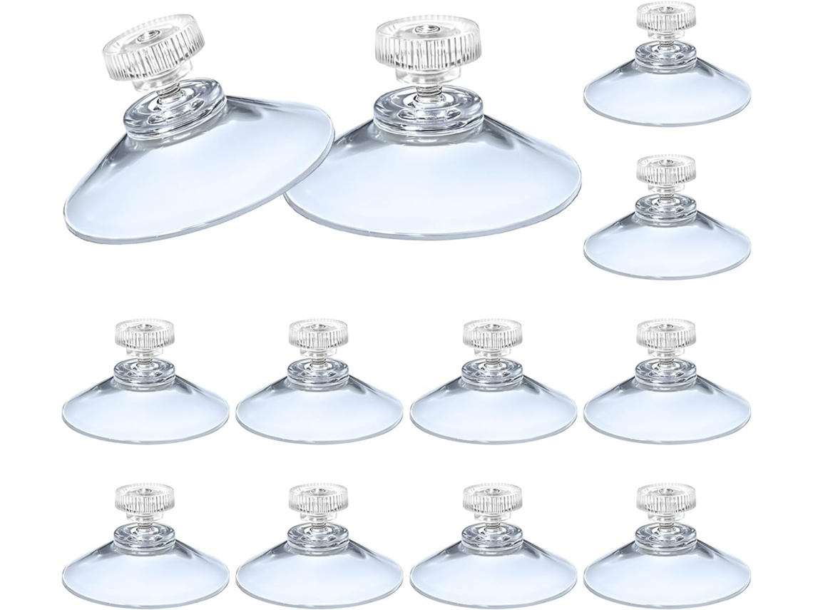 Conjunto De 12 Ventosas 40 Mm/1,61 Polegadas Com Parafuso M4, Almofada