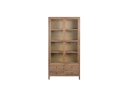 Vitrine de Vidro em Madeira de Olmo, 100x42x202cm