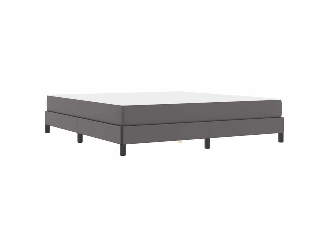 Conjunto 1 Estrutura Da Cama Vidaxl Cinzento Tecido (180 X 200 Cm)