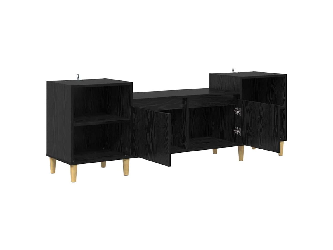Gabinete para Tv Carvalho Preto 160 X 35 X 55 Cm MAISON EXCLUSIVE