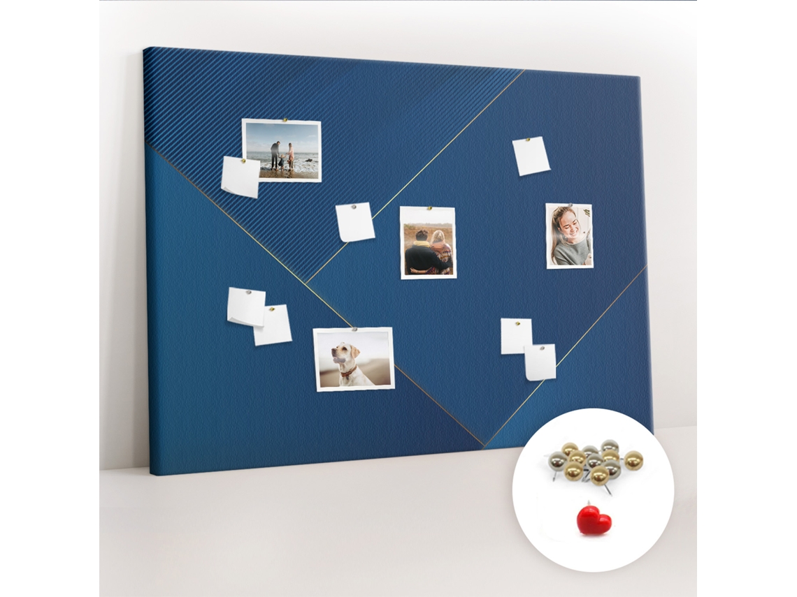 Quadro De Cortiça Com Impressão Abstração Decorativa Para O Quarto Das Crianças Espelharte (140x100 Cm)