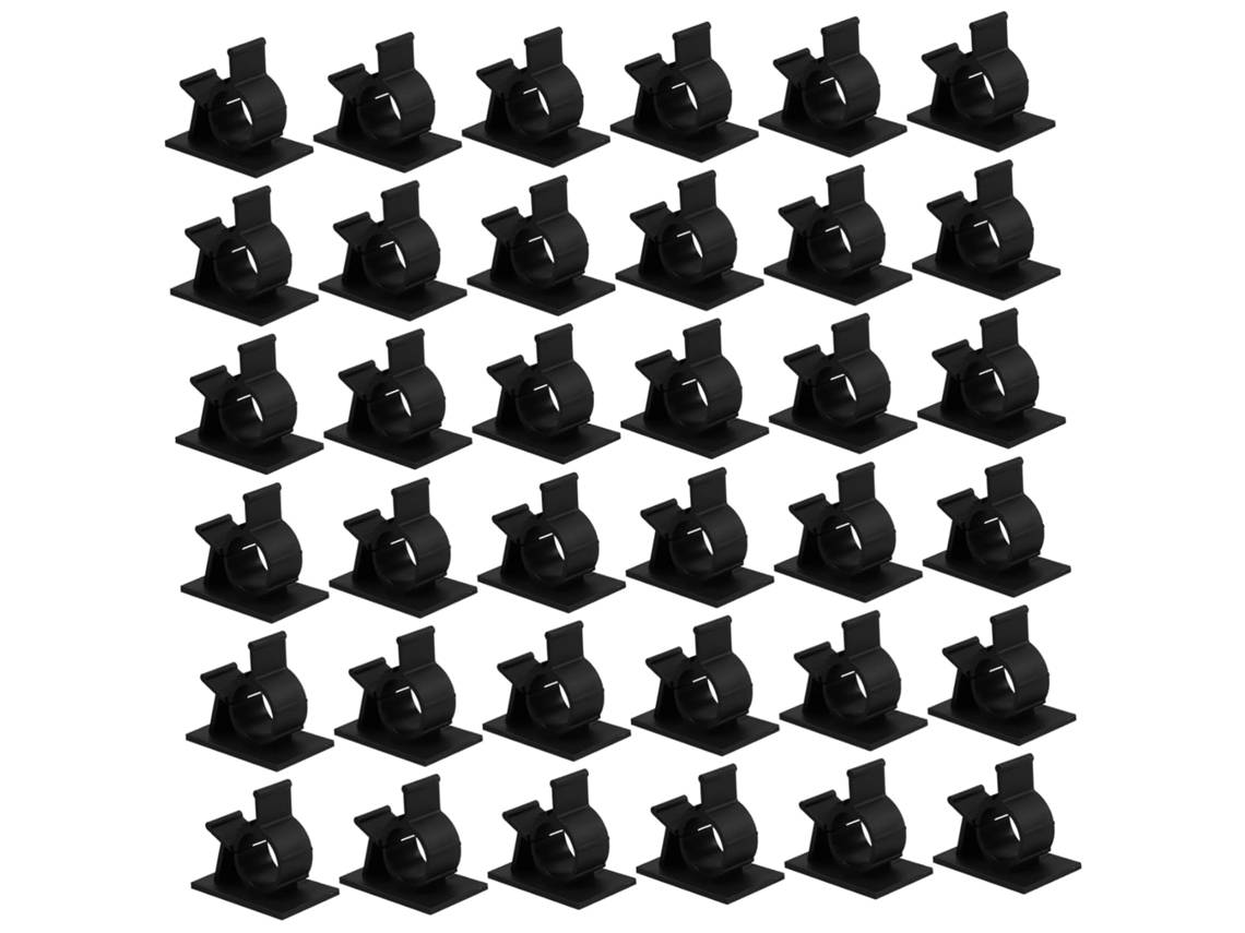 Conjunto De 100 Abraçadeiras De Plástico Para Cabos, Clipes Ajustáveis Para Gerenciamento De Cabos, Montagem Na Parede Sem Ferramentas. Gokoco