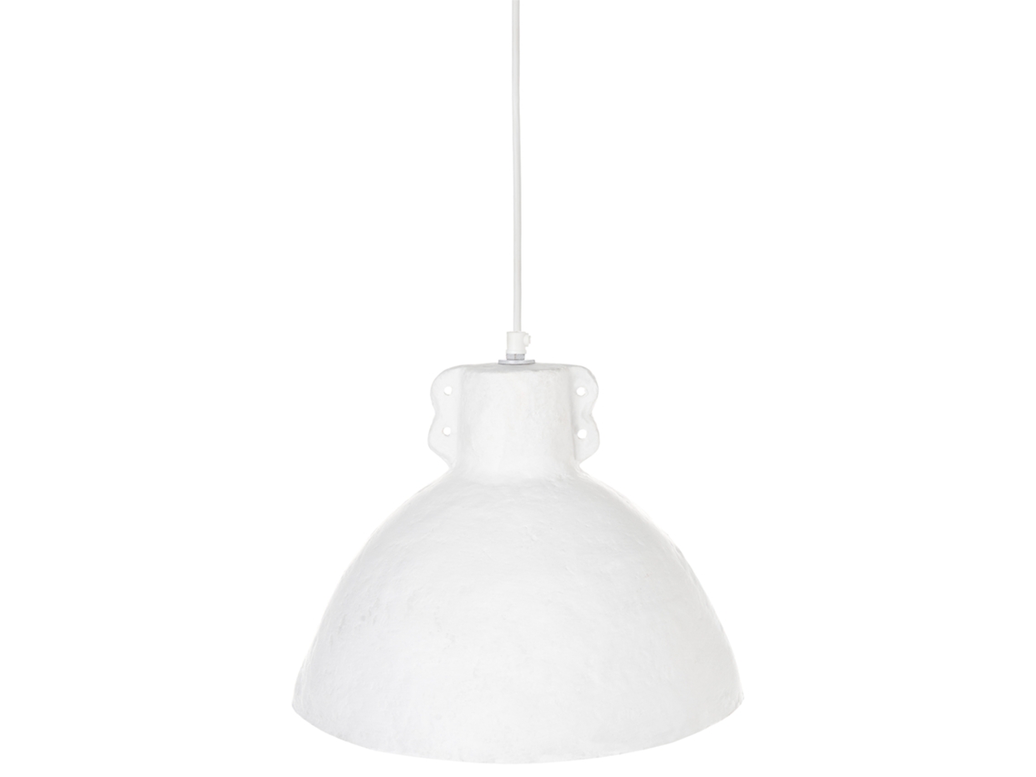 Candeeiro de tecto MIGUELETE Papel machê Branco