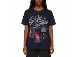 Rockinstone Rocky Movie R.b. Stallion Navy Adult T-shirt Size:xxxl
