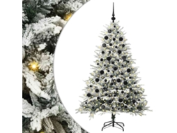Árvore De Natal Artificial Pré Iluminada Vidaxl Verde Pvc (180 Cm)