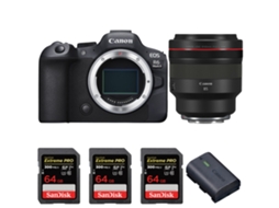 Eos R6 Mark Ii + Rf 85mm F/1.2 L Usm + 3 Sandisk 64gb Uhs ii 300mb/s + 1 Canon Lp e6nh + Ebook “20 Dicas para Fotos Que Impressionam” CANON