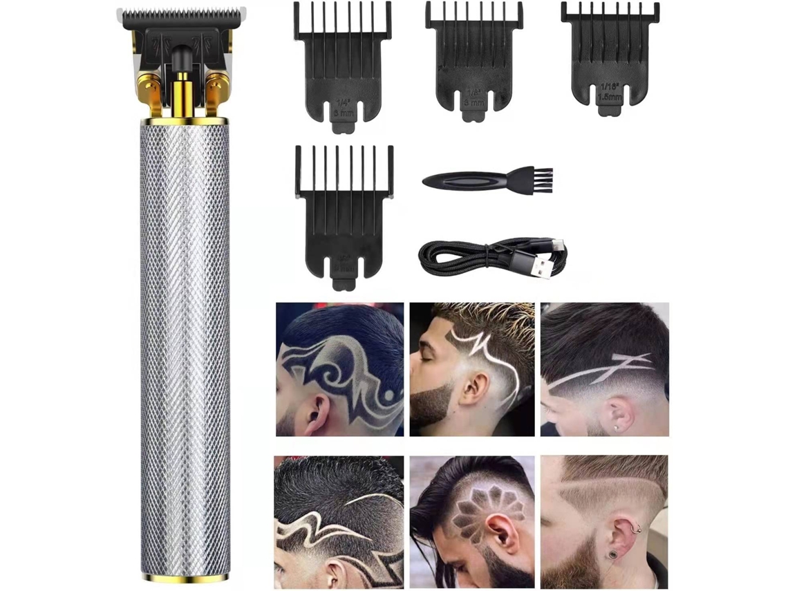 Aparador De Cabelo Para Homens, Aparador Sem Fio Recarregável Kit De Barbearia Profissional