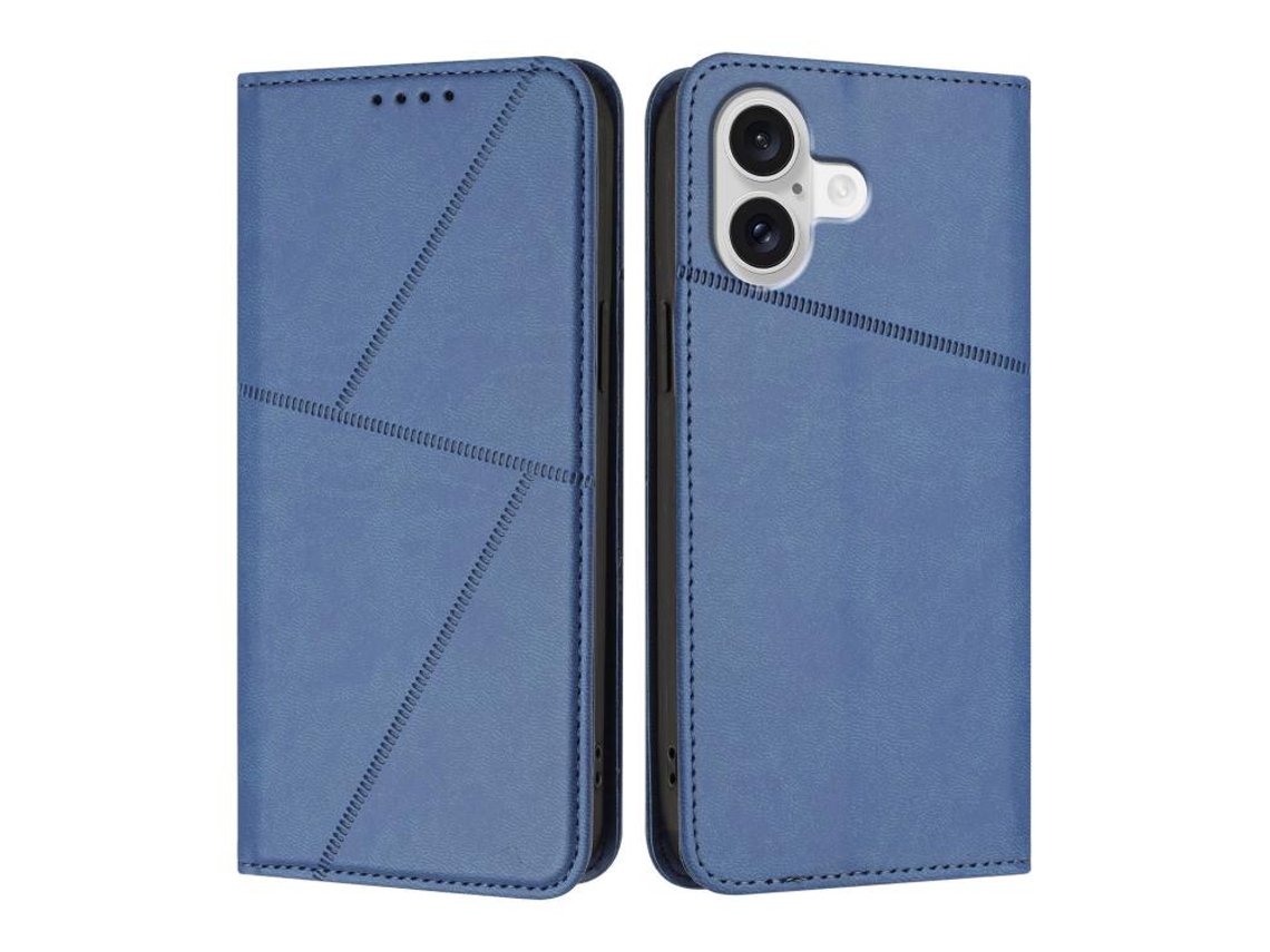 Capa De Couro Para Iphone 17 Com Ímã Forte E Superfície Fosca.