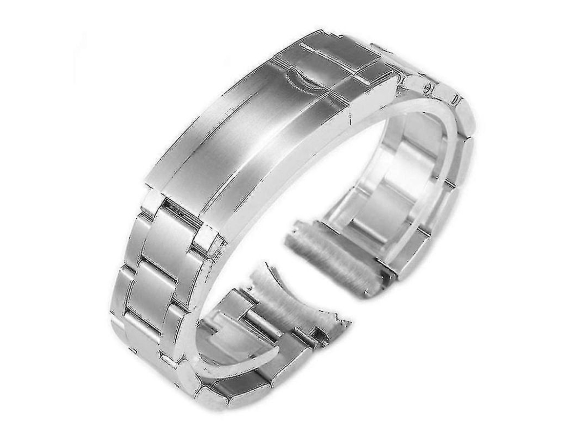 Pulsera De Reloj De Acero Inoxidable Para Rolex Daytona Submariner 20mm Sin Logotipo Mate Plateado 20mm Sem Logo Plata Mate Completo