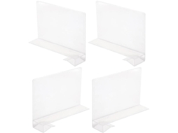 Divisórias Prateleira GOKOCO, resistentes, elegantes, 4 peças, closets, feitas de PP, aumentam espaço, armazenamento, cozinhas