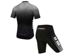 Conjunto De Roupa De Ciclismo Para Homem Verão Com Camisa E Calções Com Espuma 5d Gel Respirável E Seco Rápido