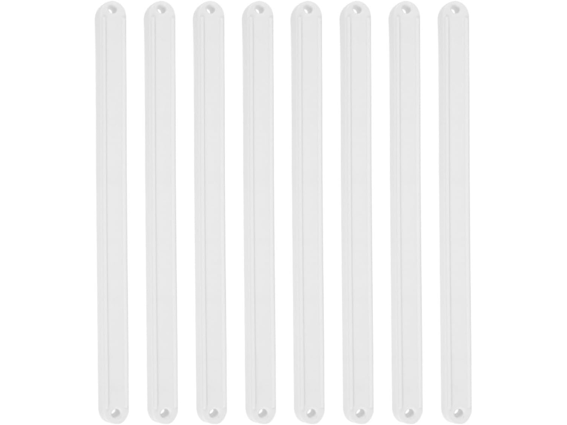 Conjunto De 8 Guias Gaveta Plástico Reforçado Para Gavetas E Armários, Com Furos De 4mm Diâmetro
