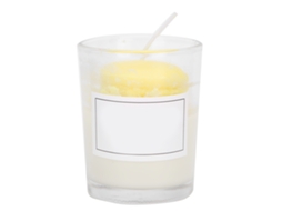 Vela Aromática Em Vaso De Cristal Para Festas Casamentos Decoração De Casa Cor Amarelo Claro