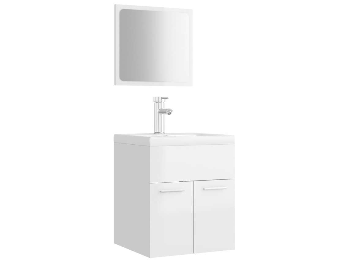 Bathroom Furniture Set, Bathroom Furniture Sets Vidaxl Branco Madeira Processada (41 X 38.5 X 46 Cm)