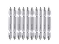 10pcs Bits Parafusadeira Cruz Ph2 Cabeça Dupla Magnética 6.35mm Ferramenta