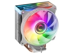 Cooler MARS GAMING Mcpu-Vr Rosa 180W Tdp Espelho Duplo Argb Infinity Mirror 4 Heatpipes